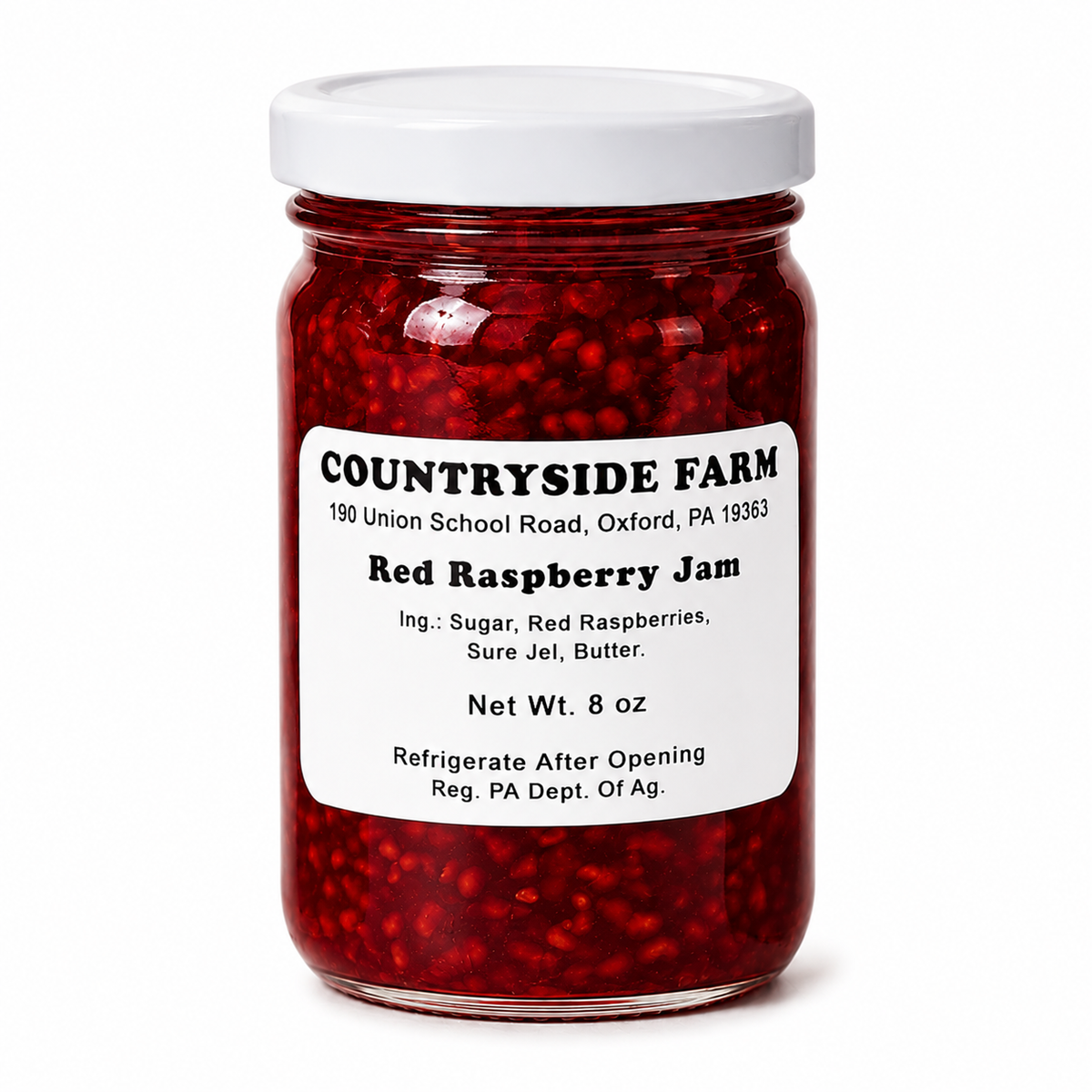 Red raspberry jam